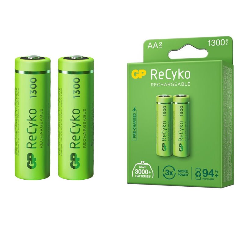 GP RECYKO 1300 MAH R6 AA ŞARJLI 2Lİ KALEM PİL GP130AAHCE-2EB2 (GPRHC132E000) (4944)