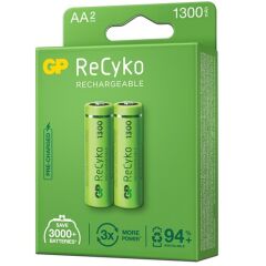 GP RECYKO 1300 MAH R6 AA ŞARJLI 2Lİ KALEM PİL GP130AAHCE-2EB2 (GPRHC132E000) (4944)