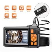 10 Mt Ekranlı 3 Kameralı Endoskop Yılan Kamera Hafıza Girişli Sert Kablo Işıklı 8 MM