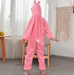 Çocuk Tavşan Kostümü Pembe Renk 2-3 Yaş 80 cm (4944)
