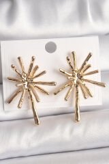 Pirinç Gold Renk Kemik Model Kadın Küpe - TJ-BKP10039