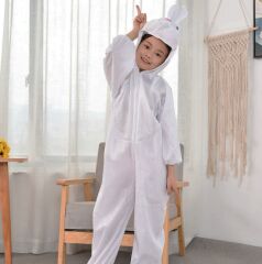 Çocuk Tavşan Kostümü Beyaz Renk 2-3 Yaş 80 cm (4944)