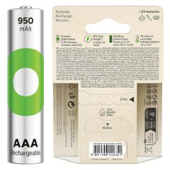 GP RECYKO 950 MAH AAA İNCE 4+2 6LI ŞARJLI PİL PAKET FİYATI (4944)