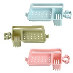 Musluğa Takılan Sünger Havlu Askılı Sabun Hazneli mutfak Banyo Lavabo Düzenleyici Organizer (4944)