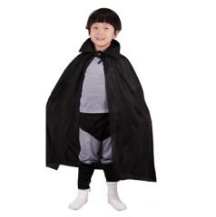 Siyah Renk Yakalı Çocuk Pelerin 90 cm (4944)