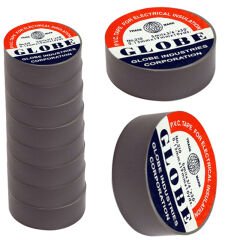 GLOBE İZOLE BANT GRİ 10LUK  0.13MMX19MM (4944)