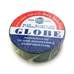 GLOBE İZOLE BANT SİYAH 10LUK  0.13MMX19MM (4944)