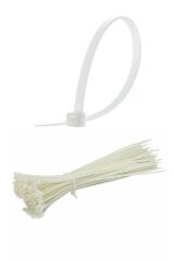 100 Adet Plastik Cırt Kelepçe Kablo Bağı Kablo Düzenleyici- 3.6 X 150 MM (4944)