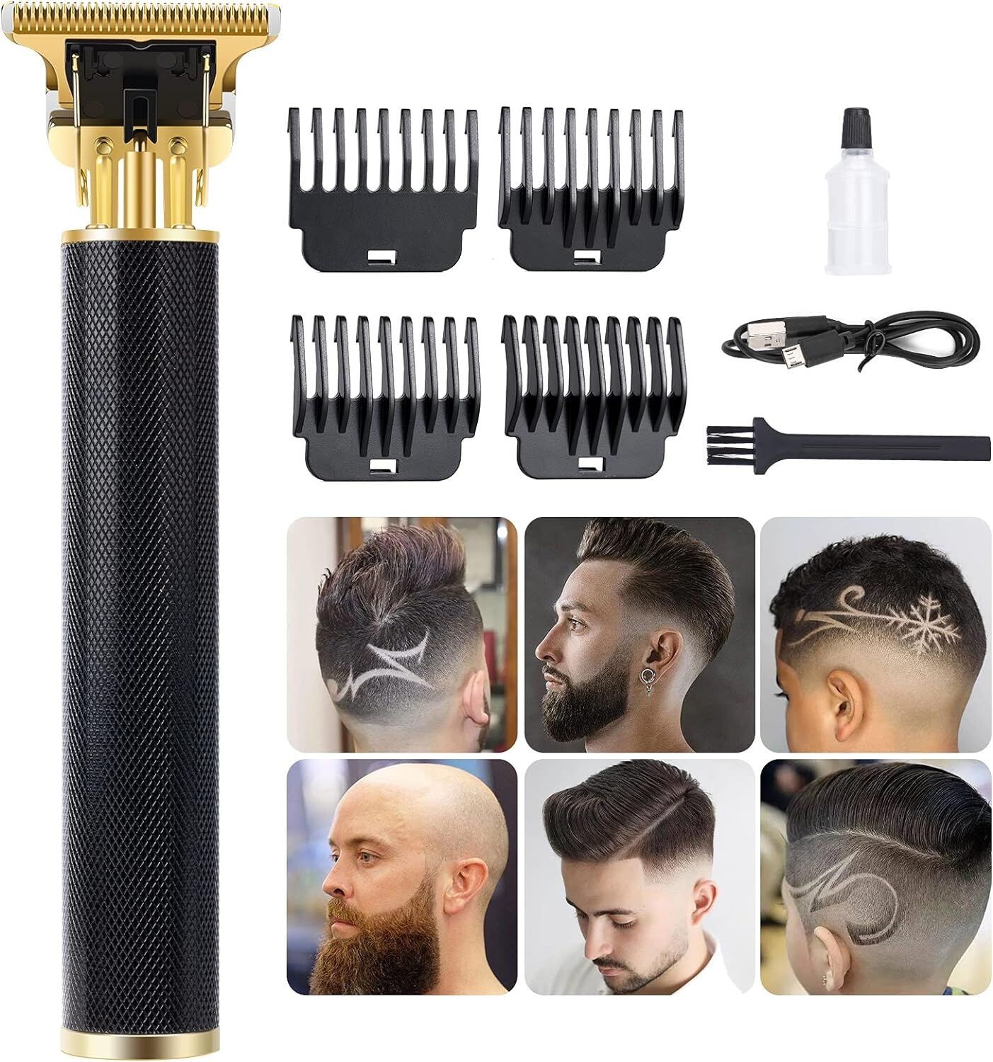 Şarj Edilebilir Sakal Hassas Profesyonel Tıraş Makinesi Siyah RF-1218