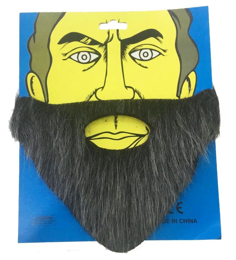 Kırçıllı Takma Sakal Bıyık Yaşlı Sakalı Siyah Gri Renk