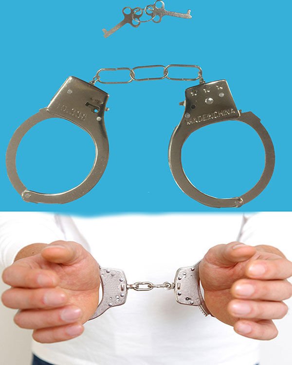 Anahtarlı Oyuncak Metal Kelepçe Polis Kelepçesi (4944)