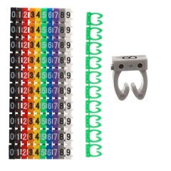 0-9 DİJİTAL KODLU RENKLİ KABLO İŞARETLEYİCİ 6MM (4944)