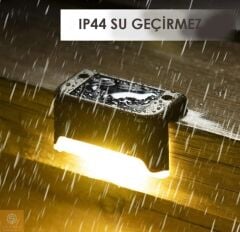 Solar Güneş Enerjili Köşebent  Merdiven Veranda Bahçe Led Lamba 4 Lü Set