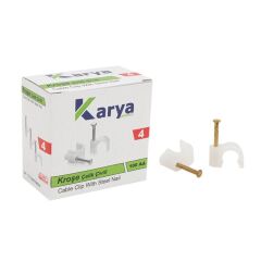 KROŞE 4 NUMARA ÇELİK ÇİVİLİ 8 MM (2*4 ANTİGRON KABLOLAR İÇİN) 100LÜ POŞET KARYA (4944)