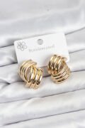 316L Çelik Gold Renk Vintage Kadın Küpe - TJ-BKP11577
