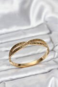 316L Çelik Gold Renk Vintage Kadın Kelepçe Bileklik - TJ-BB8069