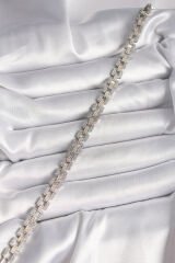 Pirinç Mix Renk Zirkon Taşlı Zincir Model VIP Seri Kadın Bileklik - TJ-BB6811