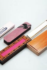 Oltu Taşı Bürokrat Boy Üçlü Çeşmi Bülbül Mavi İşlemeli Tespih