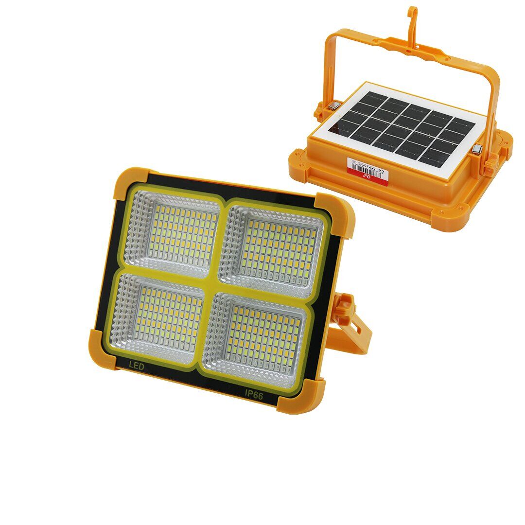 SOLAR LED LİGHT ÇAKARLI SOLAR PROJEKTÖR - POWERBANK KAMP - DIŞ MEKAN GÜNEŞ ENERJİLİ 12000mAh- 84X4=336LED (4944)