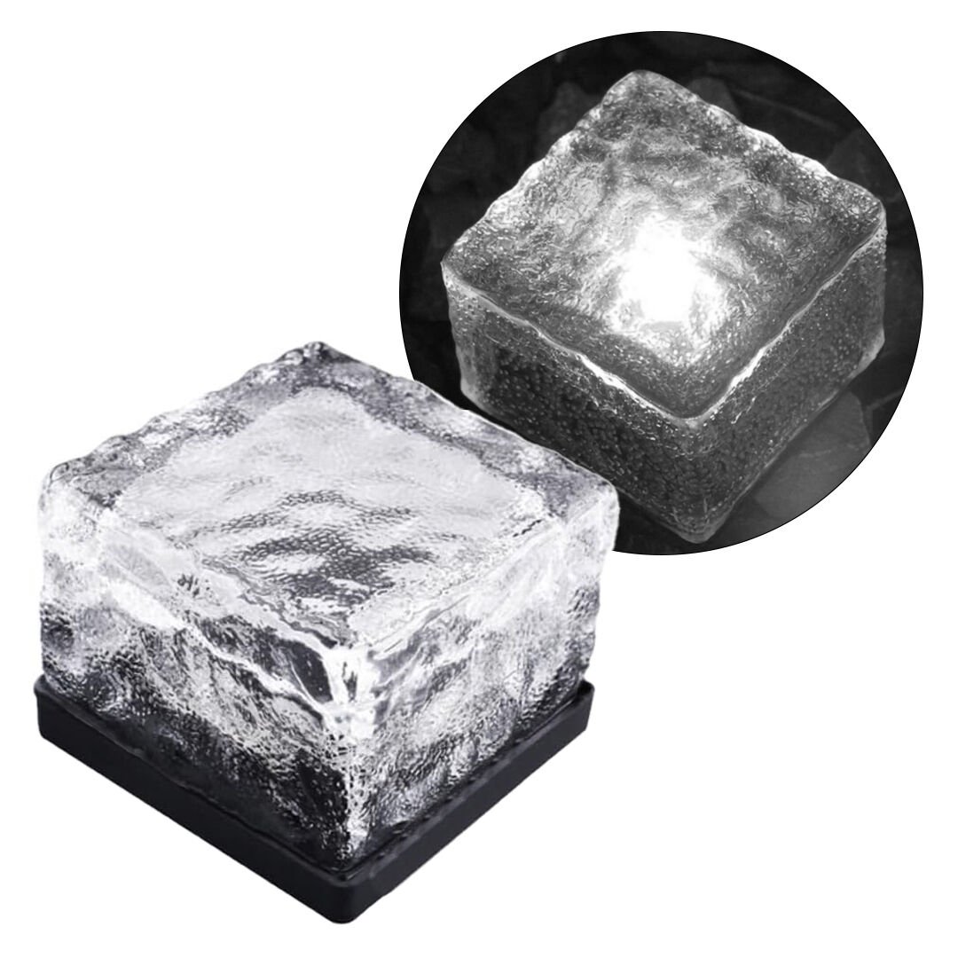 SOLAR LEDLİ BEYAZ TUĞLA GÖRÜNÜMLÜ BAHÇE DEKORASYON AYDINLATMA (4944)