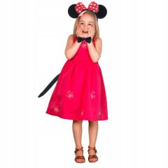 Minnie Mouse Kostüm Seti Taç Kuyruk Papyon Gösteri Seti (4944)