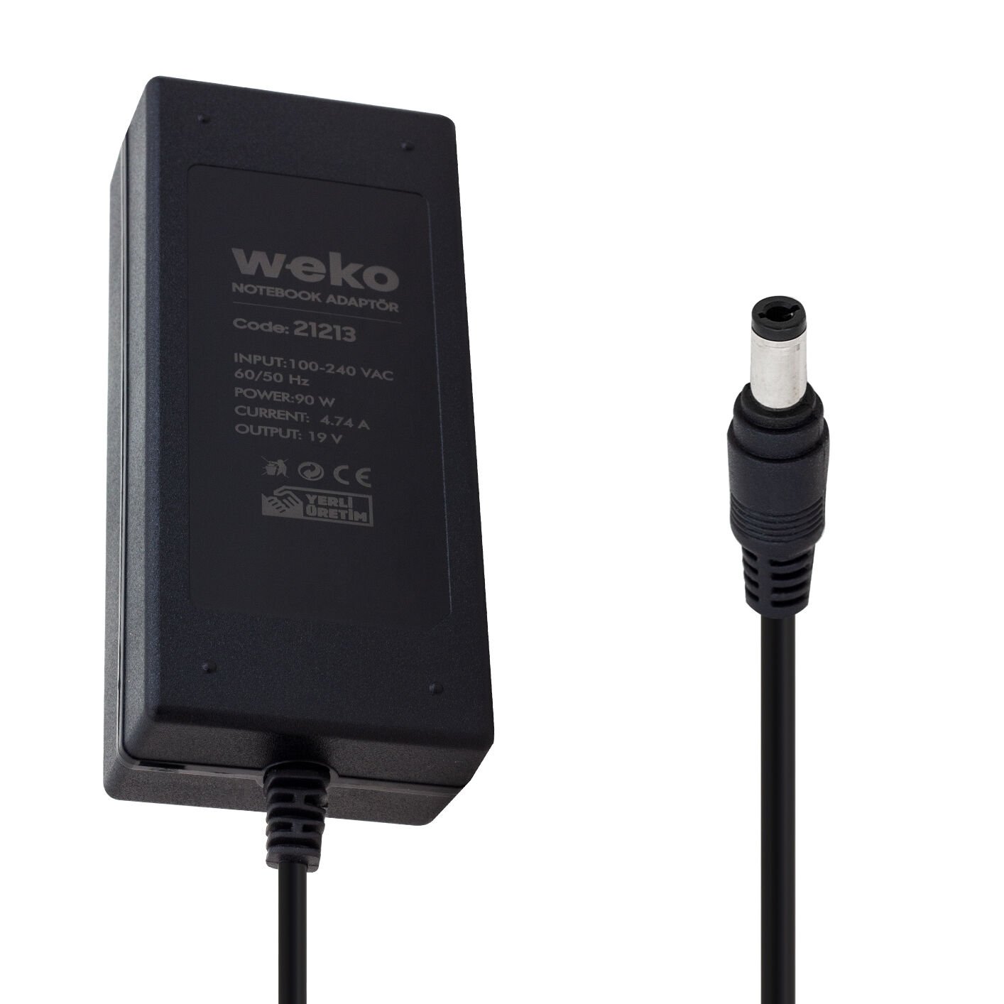 19 VOLT 4.74 AMPER 90 WATT 5.5*2.5 UÇLU NOTEBOOK ADAPTÖR YERLİ ÜRETİM (4944)