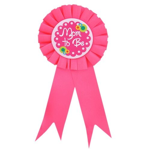 Mom To Be Yazılı Rozet Pembe Renk (4944)
