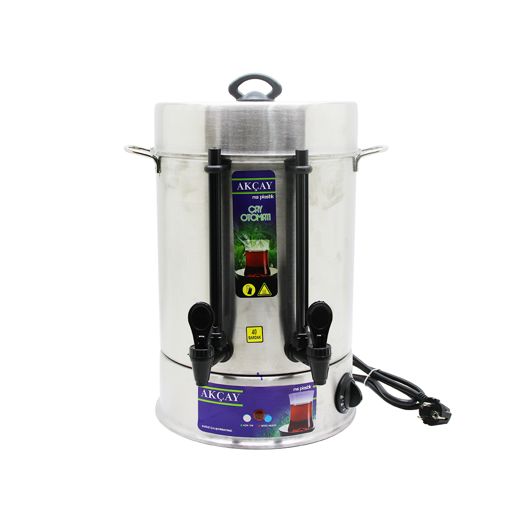 ÇAY OTOMATI 40 BARDAK SEMAVER ELEKTRİKLİ ÇAY MAKİNESİ ( MARKA DEĞİŞKENLİK GÖSTEREBİLİR )  (4944)