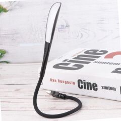 USB Girişli 14 Ledli 3 Kademeli Dokunmatik Masa/Kitap Okuma Lambası Ledi Siyah (4944)