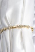 Pirinç VIP Seri Gold Renk Topçuk Model Kadın Bileklik - TJ-BB7923