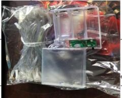 10m 60 Led Gün ışığı 2 Kademeli Şeffaf Kablo Pilli MZ33