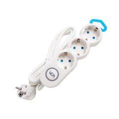 3LÜ 2 METRE KABLOLU ANAHTARLI GRUP PRİZ (4944)