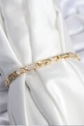 Pirinç VIP Seri Gold Renk Zirkon Taşlı Model Kadın Bileklik - TJ-BB7936
