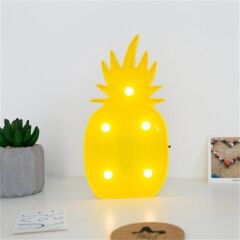 Ananas Şeklinde Ledli Dekoratif Eğlenceli Çocuk Gece Lambası (4944)
