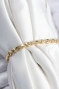 Pirinç VIP Seri Zirkon Taşlı Gold Renk Kadın Bileklik - TJ-BB7938