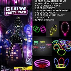 Glow Parti Seti 152 Parçalık Lüks Glow Kostüm Seti (4944)