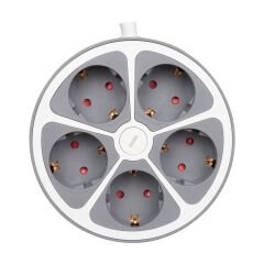 5Lİ ANAHTARLI 1.5 METRE GRUP PRİZ VE-G605Y (4944)