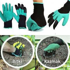 Toprak Kazma Ekme Çapalama İçin Korumalı Bahçe Bahçivan Eldiveni (4944)