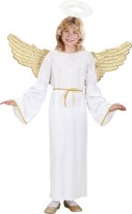 Melek Kostümü Çocuk Boy - Melek Kostümü Tacı ve Kemer Full Set 5-10 Yaş