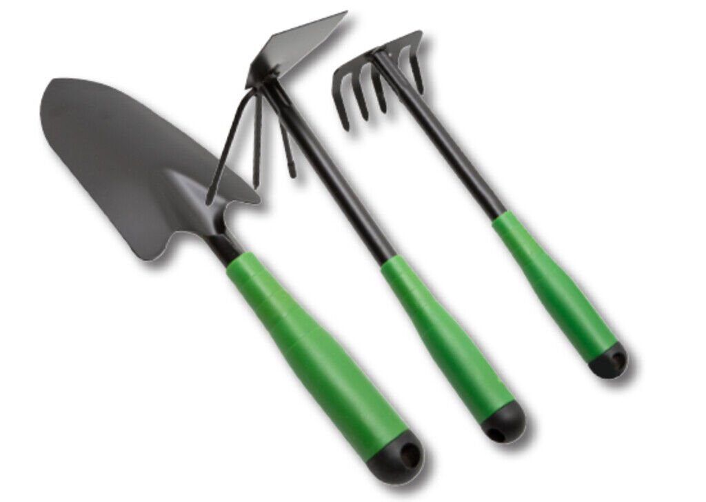 3 Parça Bahçe Seti - Çapa Tırmık Kazma Set (4944)