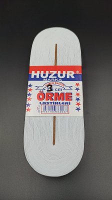 BEYAZ - 3CM PAÇA LASTİK YASSI GENİŞ 10MT. (4944)