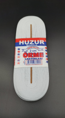 BEYAZ - 2CM PAÇA LASTİK YASSI GENİŞ 10MT (4944)