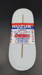 BEYAZ - 1.5CM PAÇA LASTİK YASSI GNİŞ 10MT. (4944)