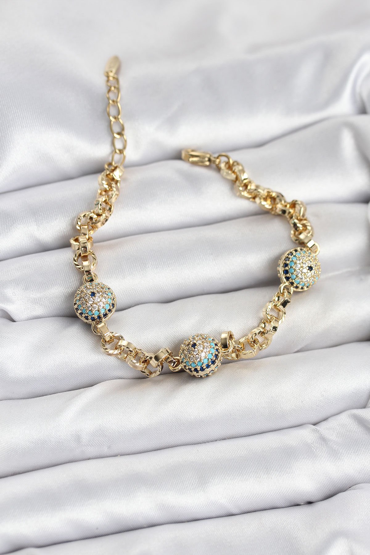 Xuping VIP Nazarlı Gold Renk Bileklik - TJ-BB8079