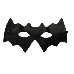 Siyah Renk Vinleks Deri Malzemeden İmal Batman Maskesi 10x20 cm