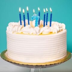 Mavi Renk Doğum Günü Evlilik Yıldönümü Pasta Mumları 10 Adet