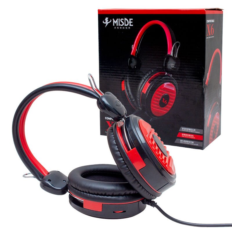 MAGICVOICE X6 MİSDE 3.5MM AUX GİRİŞLİ KULAKÜSTÜ STEREO MİKROFONLU OYUNCU KULAKLIK (4944)