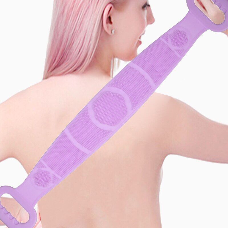 70 cm Çift Taraflı Sırt Kesesi -Silikon Duş Kesesi - Peeling Banyo Kesesi (4944)