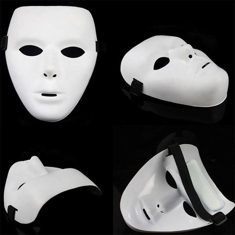 Beyaz Renk Hip Hop Anonim Jabbawockeez Maskesi 18X15 cm