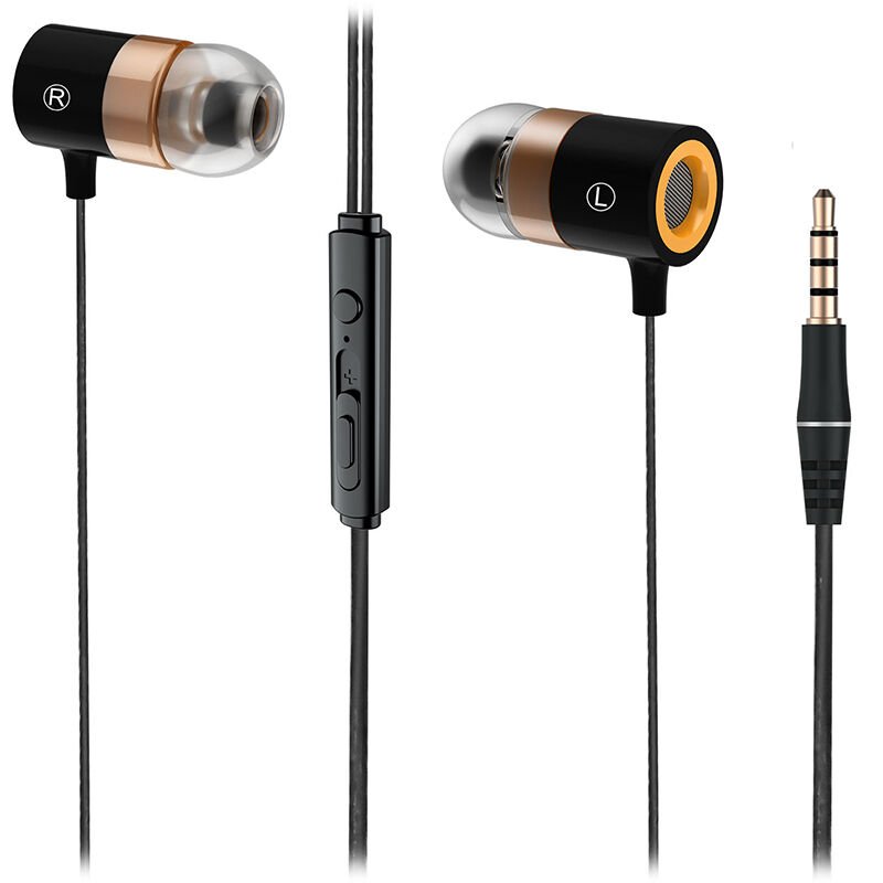 LECOO EH103 3.5MM JACKLI KABLOLU KULAK İÇİ MİKROFONLU SİYAH KULAKLIK (4944)